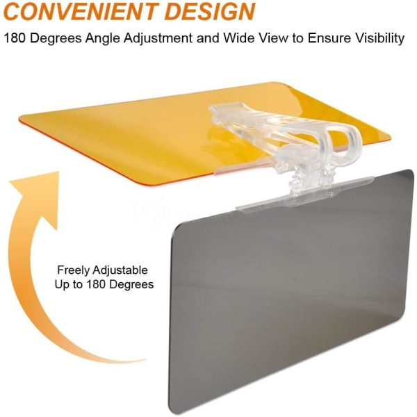 Solskjerm til bil, utvidelse (2-pakning) for anti-blending og anti-UV HD