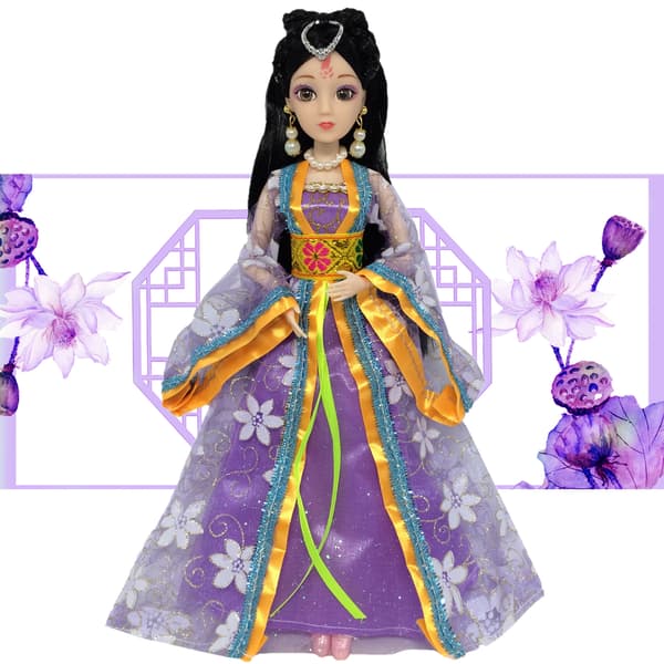 Barbie modekostume, 4 dele, 4 dukketilbehør, til ch