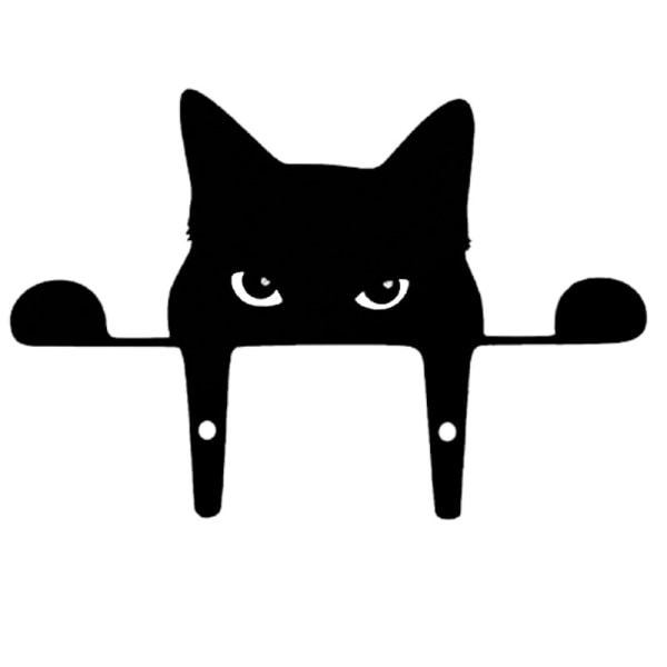 6 Magnetiske Bogmærker Nysgerrig Kat Farve Sort, Original Boo