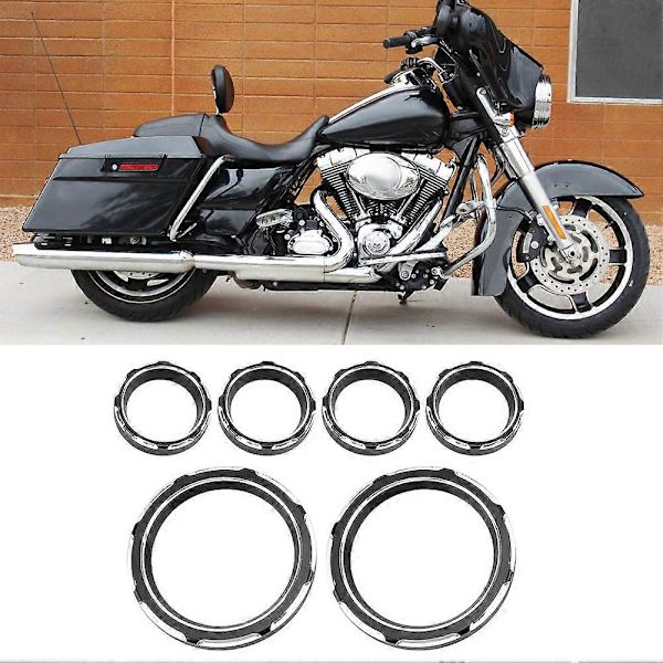Motorcykel Instrumentbræt Speedometer Måler Burst Bezel Trim Ring