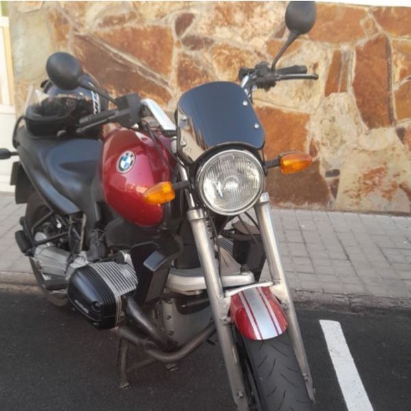 Motorcykel strålkastar vindruta, modifiering retro vindruta, un
