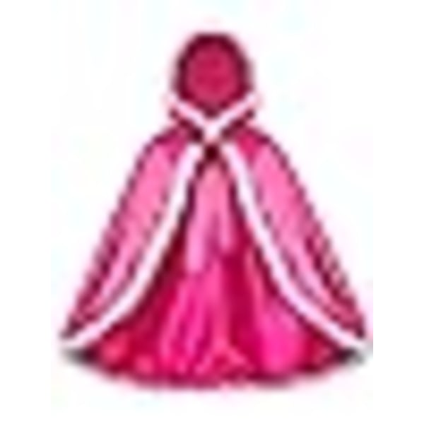 ##/Vaaleanpunainen prinsessaviitta (sopii 130 cm:n pituudelle)##/