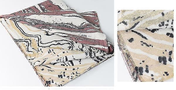 Marmorerede kvaster imiterer cashmere dame efterår vinter tørklæde tæppe wrap sjal stole varmt blødt Vertical marble brown