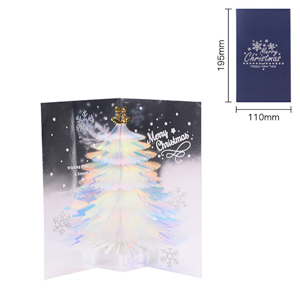 ##/3D Julhälsningskort Kuvert Tomte Renen Snögubbe Tema##/