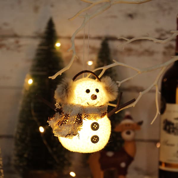 ##/Julbelysning snögubbe prydnader, 2 st julgåva##/