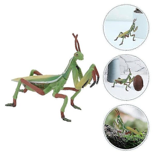 1 stk. Mantis Figur Plast Mantis Model Realistisk Insekt Model Børnelegetøj