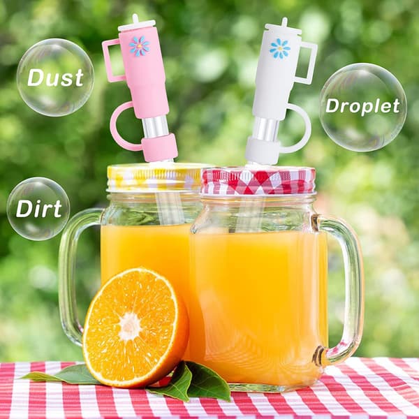 ##/5-pack Universal Strawdammskydd (Blandade Färger), Söt Strawskydd,##/