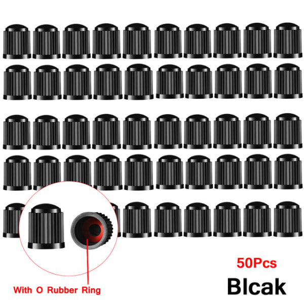 50st cap (svart), cover för bildäcksstång i plast, w