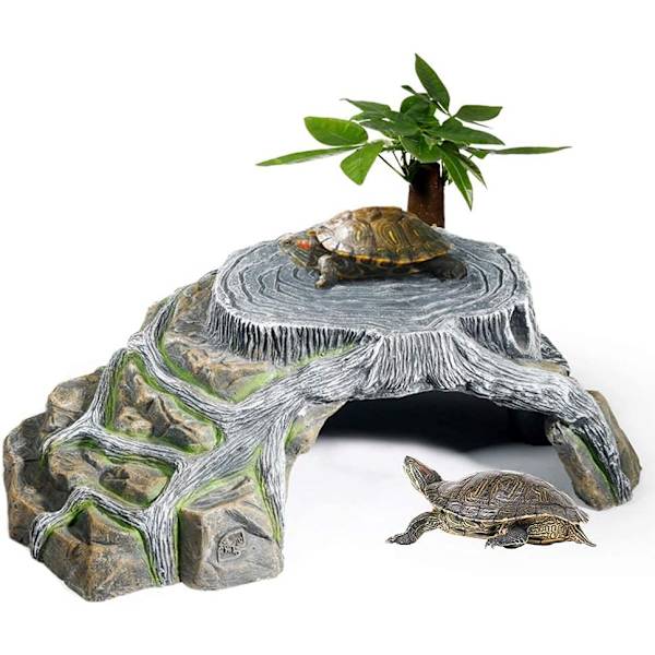 Turtle Sanctuary Terrarium Land Cave Reptil Rampe Plattform Sanctu
