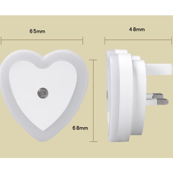 4-delt hjerteformet intelligent lysstyring induktion sma