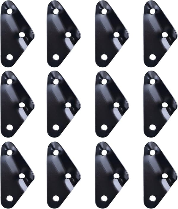 Sort - 12 stk. Aluminium Lejrtovspænder Guyline R