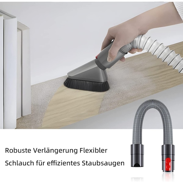 ##/Dammsugarmunstycke Set Flexibel Slangförlängning för Dyson V7—V15##/