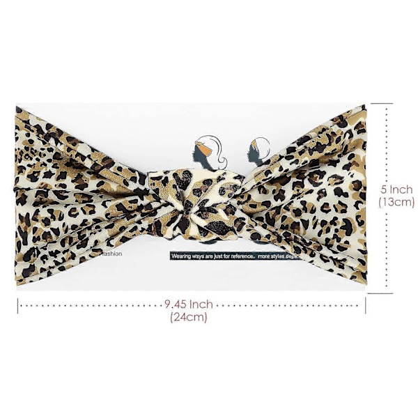 Dame Hårbånd, Multifunktionelt Hårbånd Hårbånd Hårbånd Multi-styl Leopard