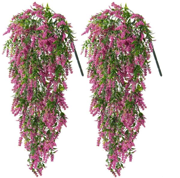 Kunstig plante 2 stk. UV-bestandige kunstige hængeplanter