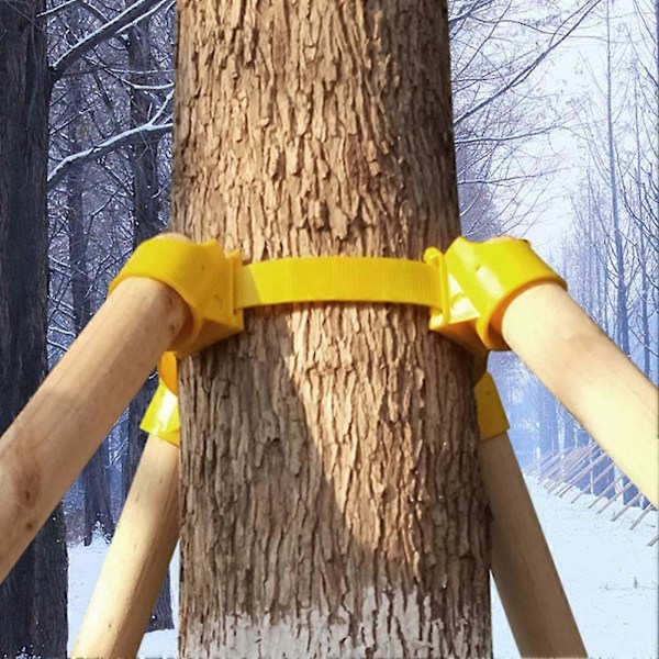 Växtstöd Stor Träd Växande Stödpinnar Stativ Plastkoppar Trädgårdsredskap 50cm Strap
