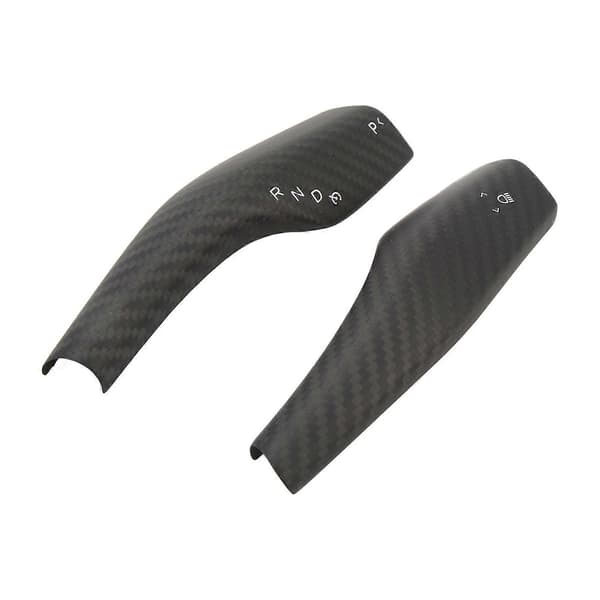 2 STK Rat Gear Shift Cover Ægte Kulfiber Ridsefast Udskiftning til Tesla Model 3 Y 3K Twill Mat