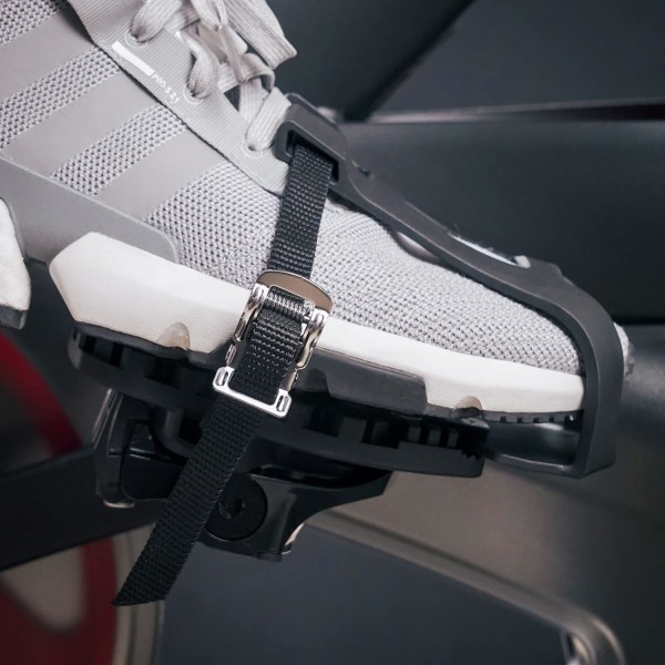 Cykelpedaler med tåklämmor för inomhuscykling, Spin Bike Pedal Adap