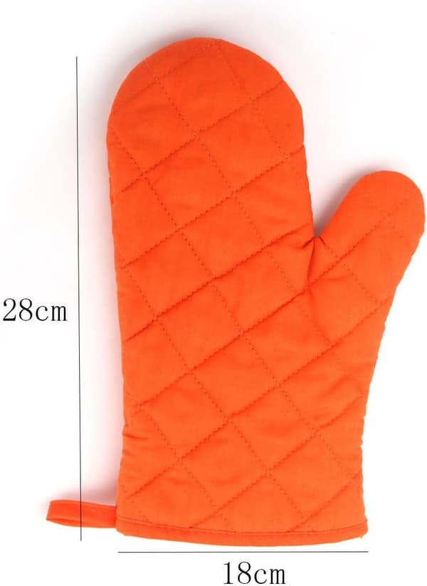 2 stk. Ovn Handsker Polyester-bomuld Varmebestandige Ovn Handsker til Mi