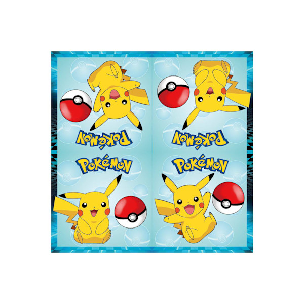 Pikachu Juhlatarvikkeet 9 Liinaa, Kupit ja Pöytäliina