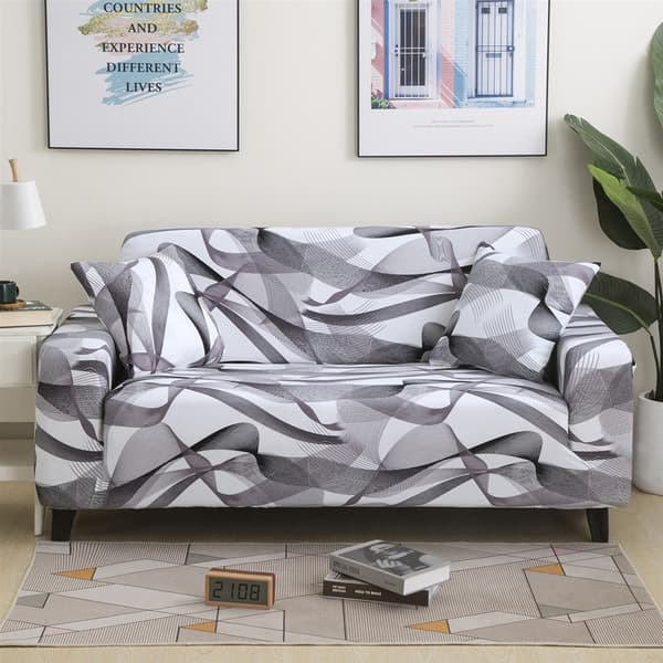 Sofa Betræk 2 Personer 145-185cm Sofa Betræk med Armlæn Moderne Uni