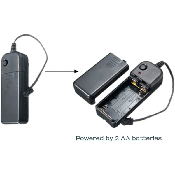 Festbriller (Hvit), Neonbriller, Batteridrevne Solbriller
