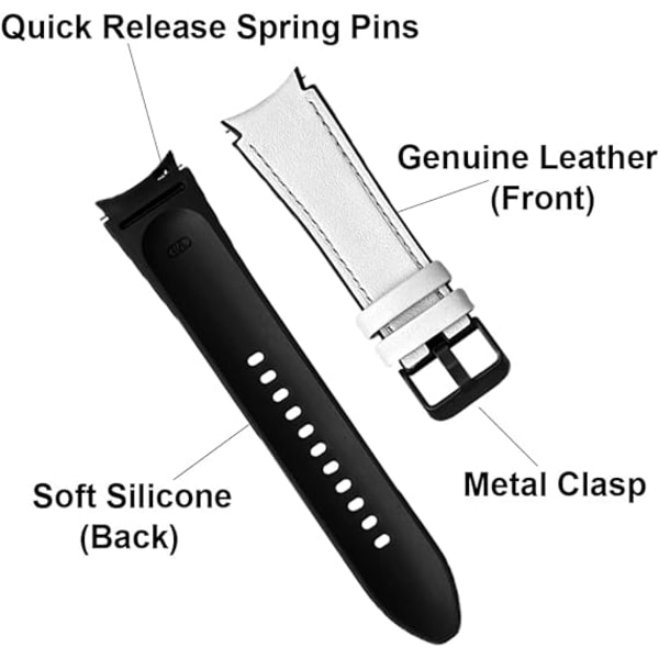 Passer til Samsung watch watch4 watch5 silikonrem 46mm pla