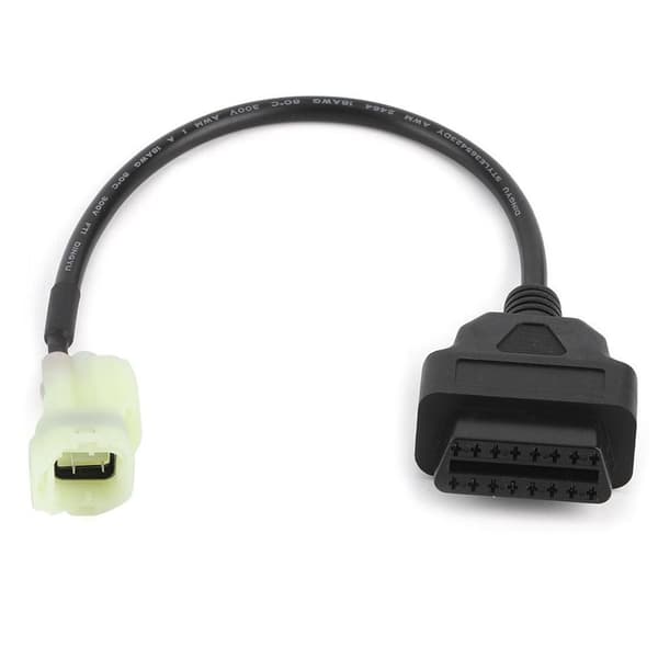 OBD2 OBDII Diagnostisk Kabel 4-Pin til 16-Pin Kompatibel med Motorcykel Yama ha til