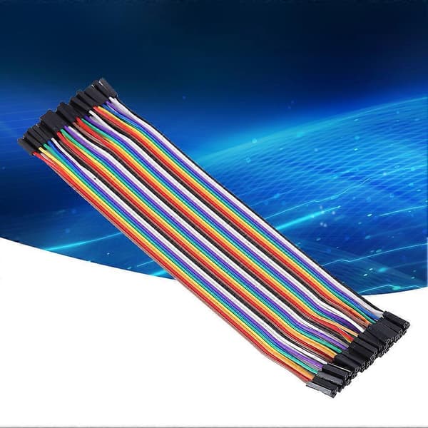 10 st Kopplingskablar Hona-Hona Plastledning Kabel 2.54mm Elektroniska Komponenter 20cm