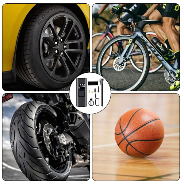 ##/Sähköinen pumppu Sähköinen ilmapumppu 6000mAh akulla 150PSI Kannettava##/