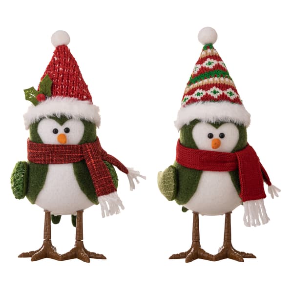 2-pak juledekorative fuglefigurer ornamenter