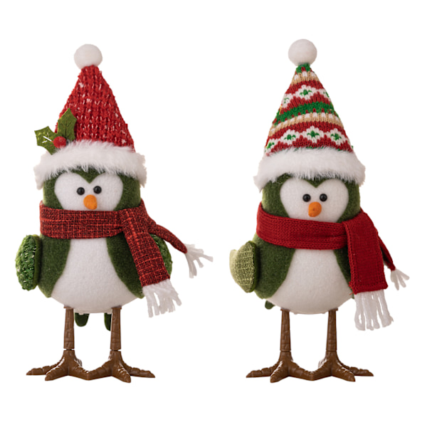 ##/2-pakks julepynt med dekorative fuglefigurer##/