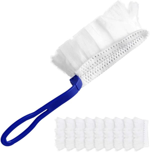 Mikrofiber Handdammsugare med 10 Dammduksförpackningar, Liten Dammrengörare