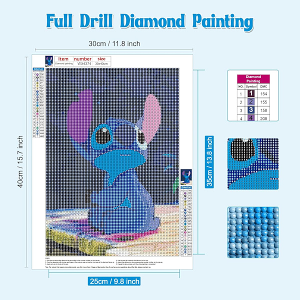 ##/5D diamantmålning-DIY-30x40cm-Söm under stjärnorna##/