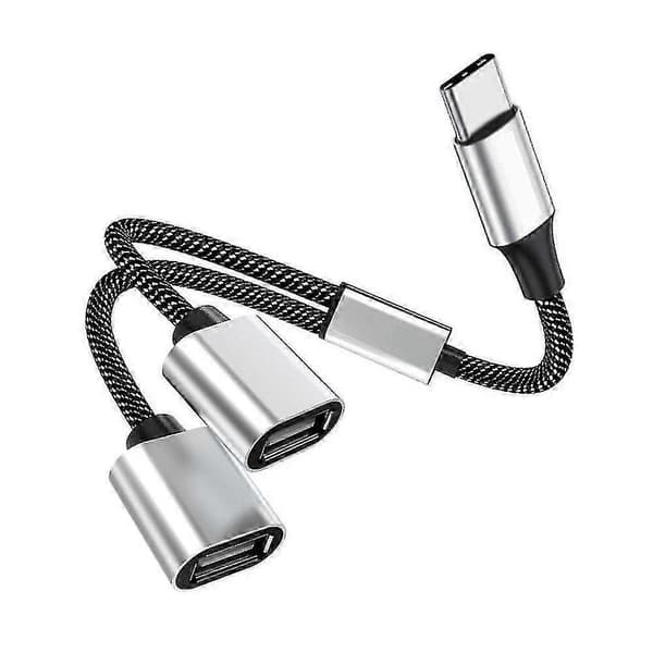 Usb C - Usb Otg -sovitinkaapeli, tyyppi C uros - Usb2.0 naaraslaajennushub-telakointiasema U Dis -levylle
