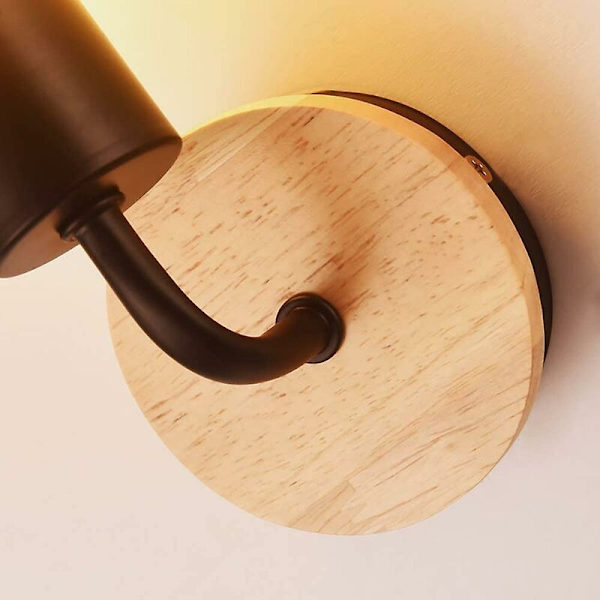 Modern Edison E27 Samtida Metall Loft Led Trä Vägglampa Typ