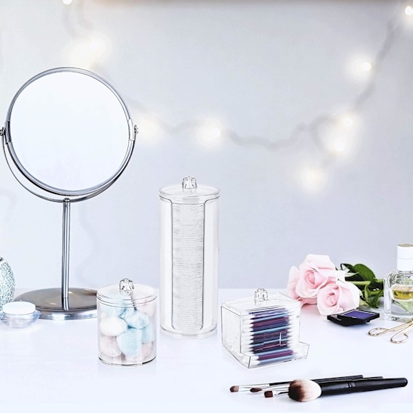 Tredelt Makeup Organizer - Vatpindsholder og Multi-
