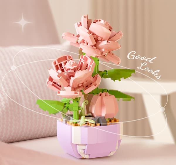 ##/1 st Mini-klossar Blombukett Byggset Julgåvor Blommor##/
