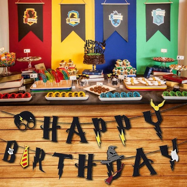 /#/16 st Harry Potter födelsedagstårta dekorationer, Happy Birthday Cake/#/