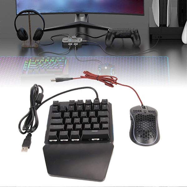 Keyboard Mouse Converter Sæt Kablet RGB Mekanisk Tastatur Mus Adapter Combo til PS5 til PS3 til PS4 til Switch