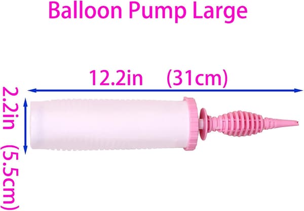 Ballonpumpe, Manuel Fødelsdag Ballonopblæser Dobbeltvirkende Rac