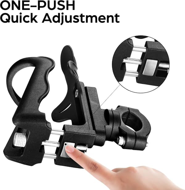 Motorsykkelkoppholder, ATV-koppholder 1,95-2,75 tommer sykkelvann