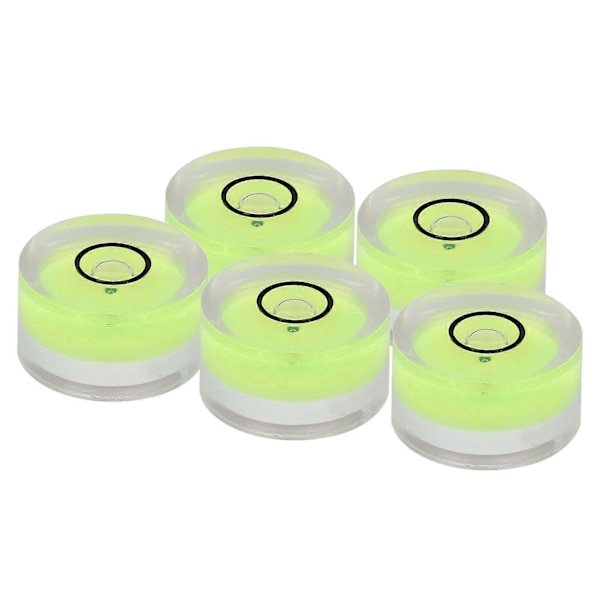 5 st 15 mm Diameter Mätverktyg Mini Runt Libellvattenpass för Våg
