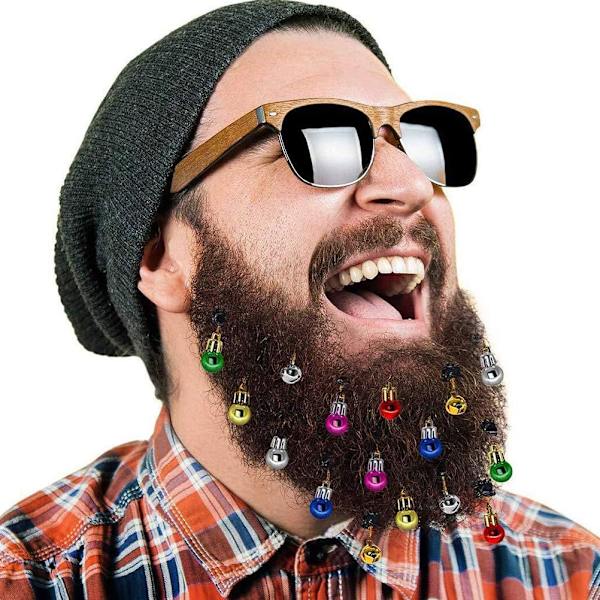 /#/16-Pack Skäggpincett Jul Skägglampor Jul Skäggklämmor/#/