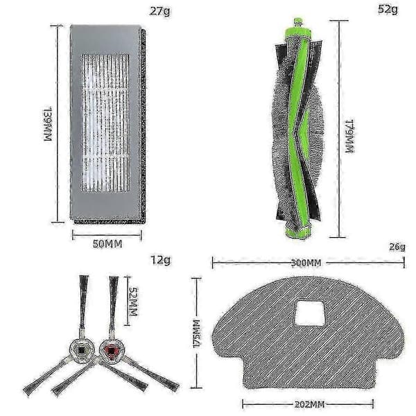 15 delar ersättningstillbehör till Irobot Roomba Combo 113 R113840