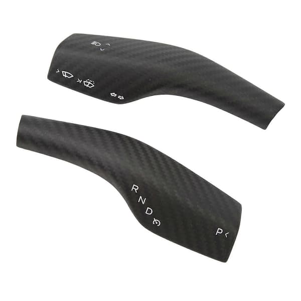 2 STK Rat Gear Shift Cover Ægte Kulfiber Ridsefast Udskiftning til Tesla Model 3 Y 3K Twill Mat
