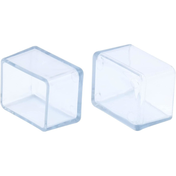 12-pack Rektangulära Stolsbenskåpor PVC Anti-Rep Möbelskydd
