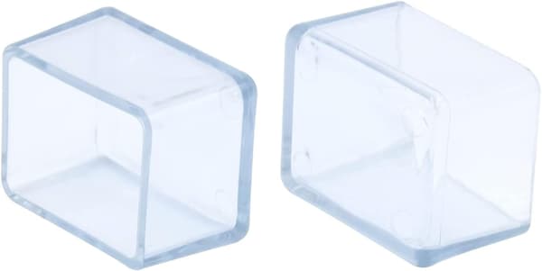 12 Pakk Rektangulære Stollebeinshetter PVC Anti-Riper Møbler