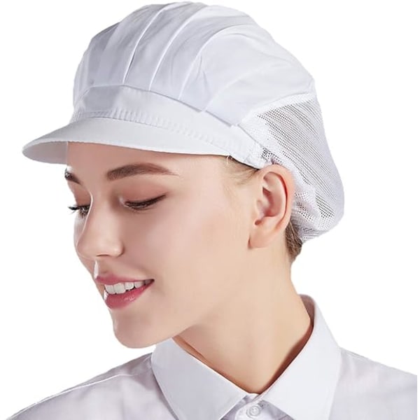 1 stk Kokkeberet Unisex Kjøkkenhatt med Mesh for Verksted