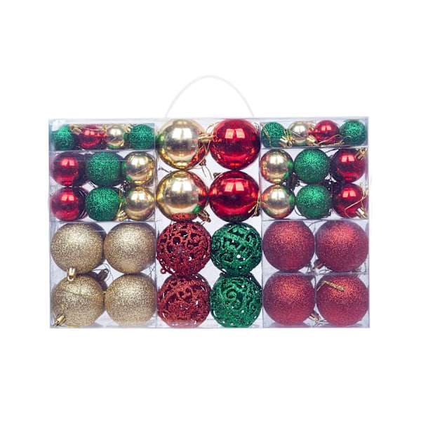 ##/Julekuler 3-6 cm, 100 stk røde julepynt til juletreet##/