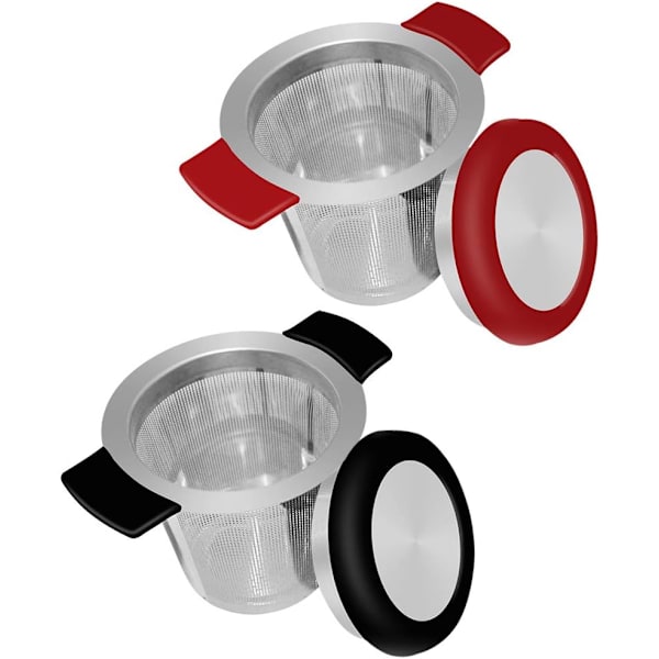 18/8 Rustfrit Stål Te-Infuser, Stor Kapacitet og Dobbelt Håndtag